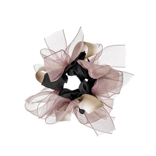 韩版 优雅织带蝴蝶结扎发头绳显发量皮筋头饰 慵懒风大肠发圈女新款