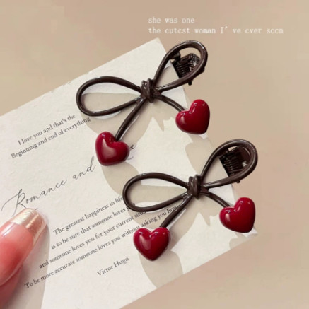 韩版甜美复古爱心蝴蝶结边夹时尚高端刘海夹精致洋气发夹发饰发卡,饰品/流行首饰/时尚饰品新,发饰,淘宝优惠券,粉丝福利购,淘宝优惠卷