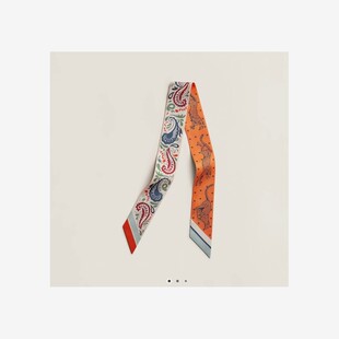 真丝丝带高端小丝巾领巾Twily猎豹H家绑包包带桑蚕丝女发带百搭