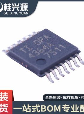全新原装 OPA4364AIPWR  OPA4364A  TSSOP14 运算放大器
