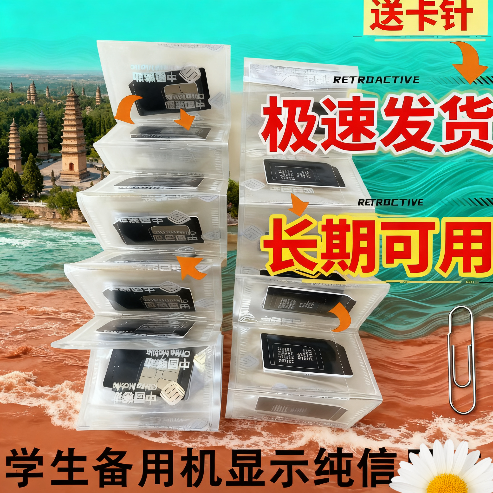 备用机显示卡仅展示信号展示卡仿真卡4G信号假sim卡上交手机用卡