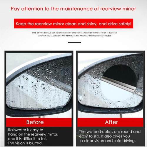 2pcs Car Rearview Mirror Waterproof Anti-Fog Rain-Proof Film