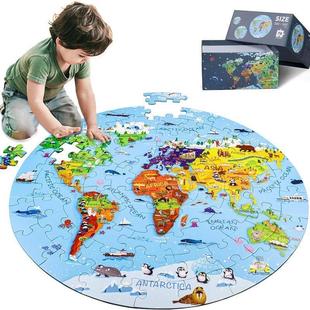 Globe world map puzzle Jigsaw Puzzle toys for Kids 4-8拼图