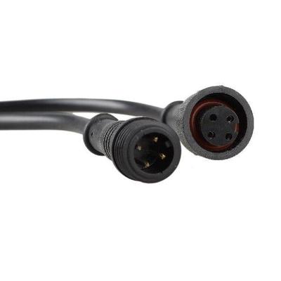 LED Strips 4 Pin Waterproof Power Connector Cable Black