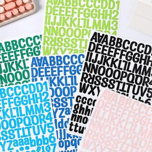 A4 English Letter Sticker Case Number Mobile Phone Case Back