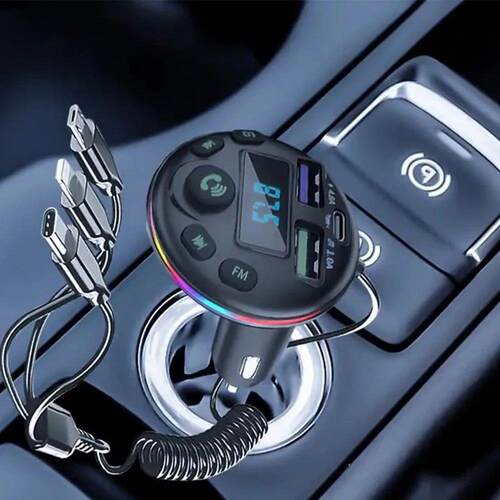 Car Bluetooth 5.0 FM Transmitter MP3 Modulator Player Handsf