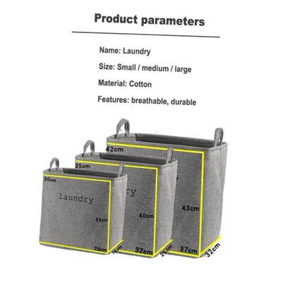 Laundry basket foldable Clothing storage bag/linen basket