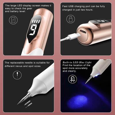 Electric Plasma Mole Removal Pen Laser Set Wart Remover Skin