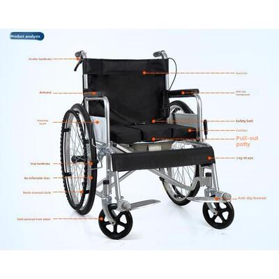 Wheelchair with the old man portable car for the disabled