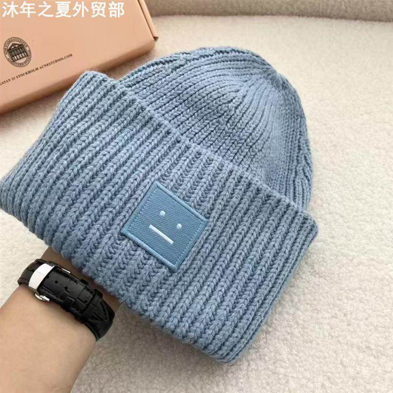 Couples woolen hat韩版情侣毛线帽高品质冷帽北欧风冷帽笑脸帽