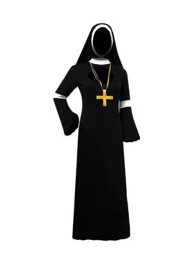 Halloween cosplay costumes Party dance performing nuns dress