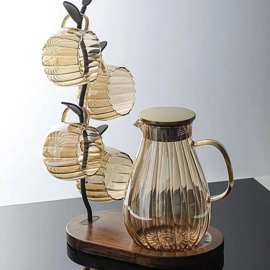 large capacity glass cooling water kettle cup bottle jug set