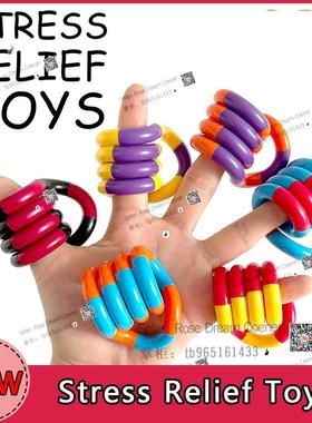 Tangles Fidget Toys Twist Snake Finger Sensory Toys Stress0