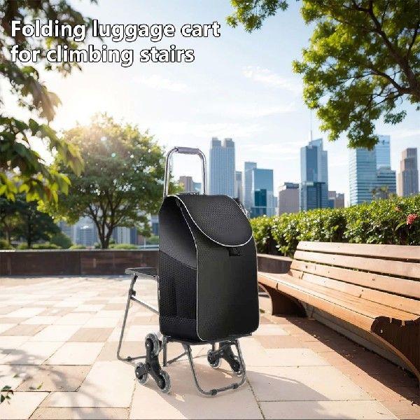 Climbing Stairs Luggage Cart Trolley with Waterproof Bag