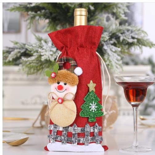 圣诞节装饰品礼品袋红酒套Christmas ornament gift bag wine set