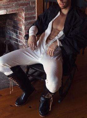 Men wear sexy home leisure sports Jumpsuit男士家居连体衣裤