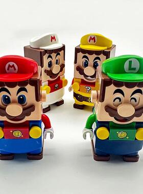 Super Mario Bros Mini Buliding Blocks Luigi Cartoon Anime
