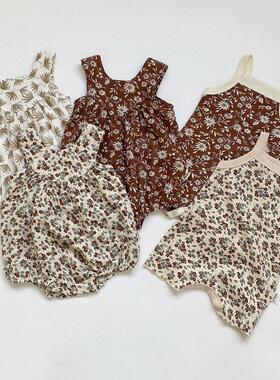 Summer Baby Girl Clothes Floral Newborn Girl Romper Sleevele