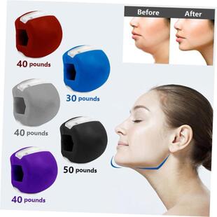 Food-grade Silica Gel Jaw Exercise Line Ball Muscle Trainin