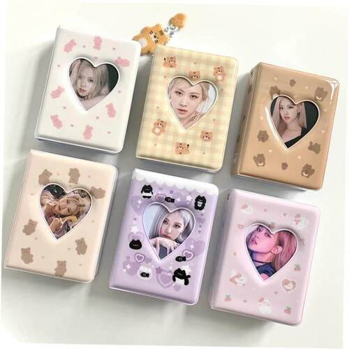 Cartoon Bear Photo Album 3 Inch Photocard Holder Korean Idol