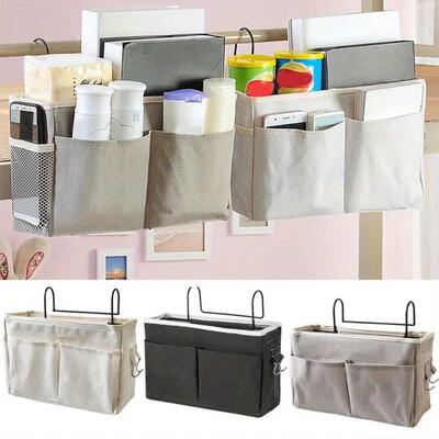 Dorm Room Storage Hanging Organizer Bags Student Bedside Cot