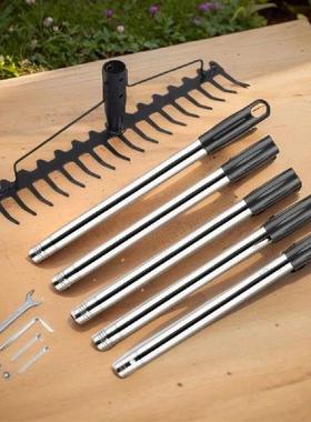 Wide Head Garden Rake 3.9/5.2/6.6FT Bow Rakes for Lawns 17