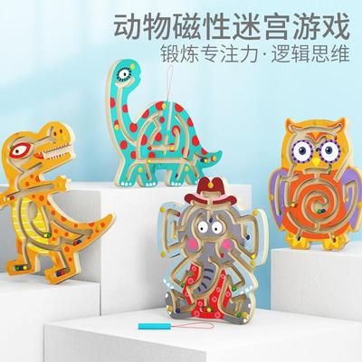 New product magnetc pen ball maze 0.25 anmal wooden track wa