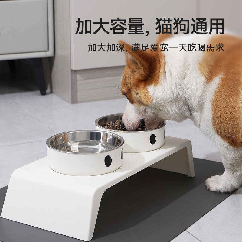 加高不锈钢双碗护颈枕防
