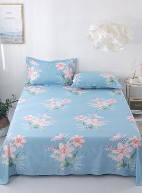 全棉斜纹床单单件学生宿舍单人1.2/1.5米床双人1.8/2.0米纯棉床单