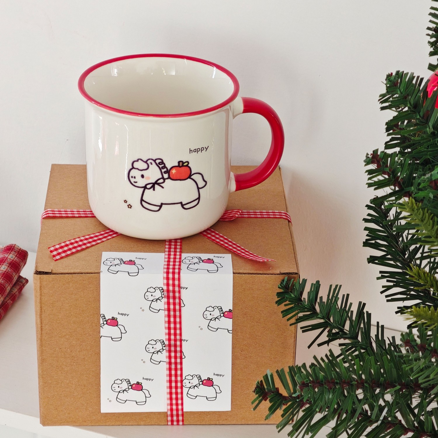 苹果小马高颜值马克杯陶瓷杯