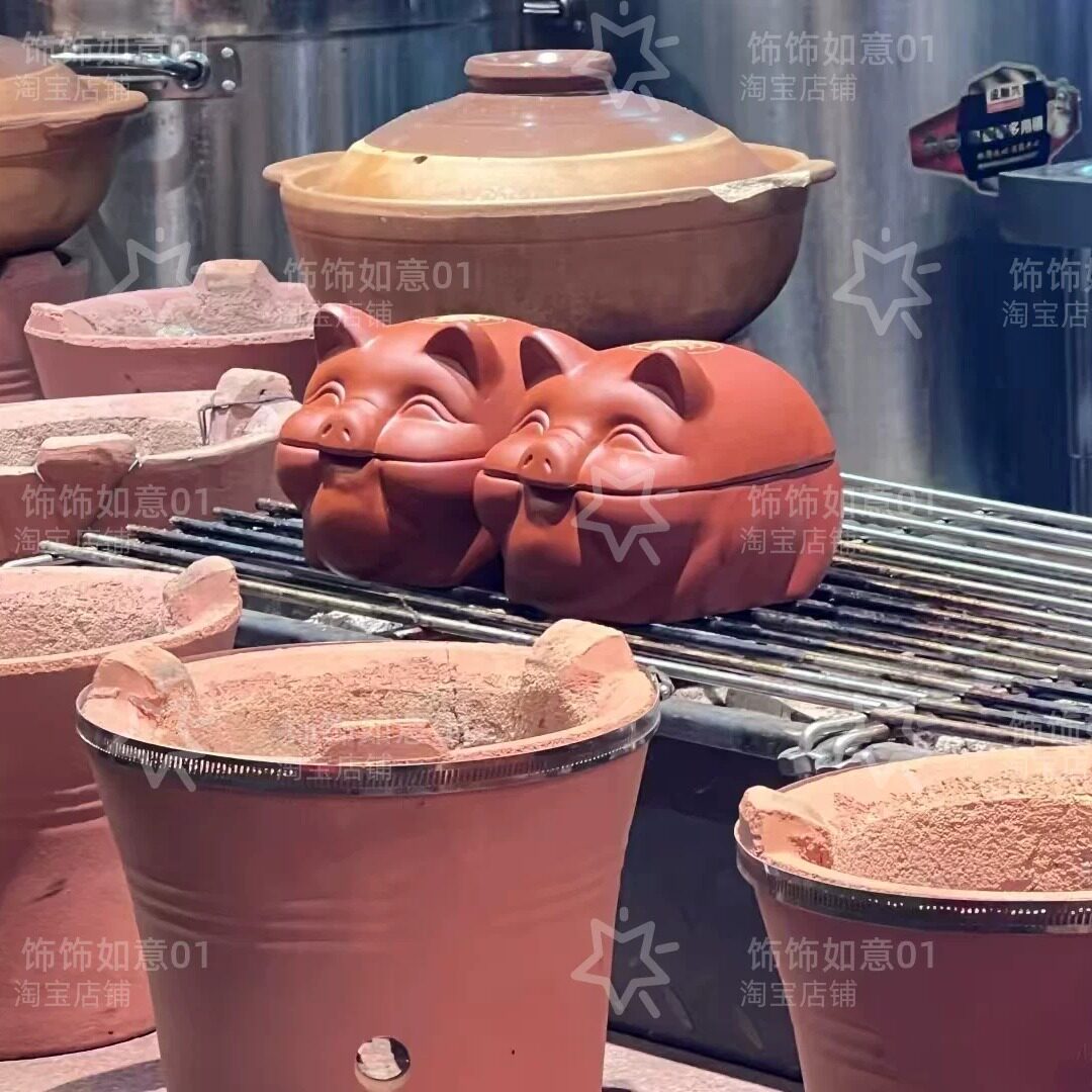 紫砂猪脑花火锅烧烤碗