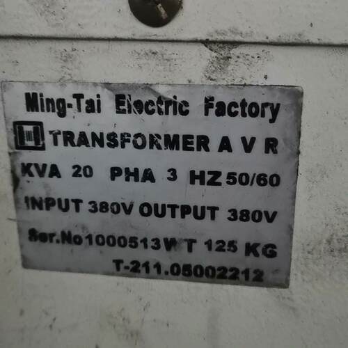 Ming-Tai AVR 稳压变压器 三相20KVA输入输380V议价维修