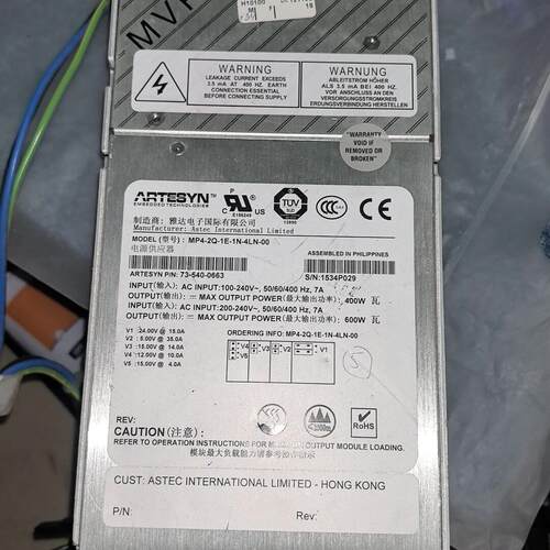 MP4-2Q-1E-1N-4LN-00 雅达工业电源 电源供应器模块议价维修