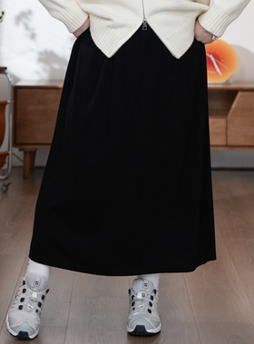 福饮沸别【百搭半身裙】大码胖mm秋季显瘦韩系甜美风半身裙2009