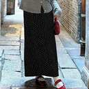 女装 大码 休闲百搭显瘦波点半身裙2022 波光粼粼 福饮沸别