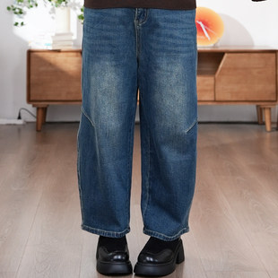 百搭宽松显瘦九分牛仔裤 福饮沸别 胖mm新款 大码 25098 胶片影集