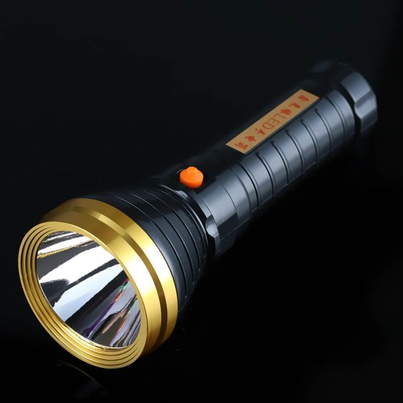 鸿钻手电筒超长续航小强光家用探洞远射便携耐用随身充电式户外