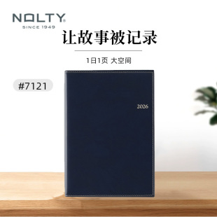 【2026新品】NOLTY能率1日1页 A5手帐本月计划横线型7121原创奶白色用纸日文版计划本