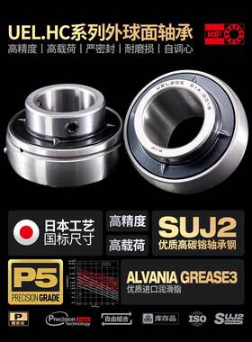 Kif进口Uel020Hc204Na205外球面轴承20620720829210无品牌/211212
