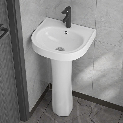 小户型立柱式洗手盆柜组合