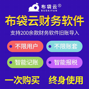 布袋云智能财务软件会计做账记账出纳代账管理系统永久终身网页版