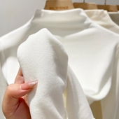 t恤 保暖上衣长袖 半高领德绒打底衫 男童女童儿童内搭秋冬2026新款