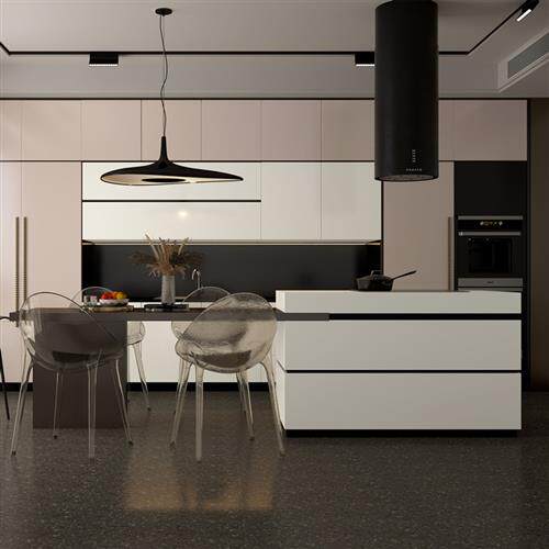 迪固哑光肤感磨砂纯色石英石岩板橱柜台面岛台吧台一体厨房灶台