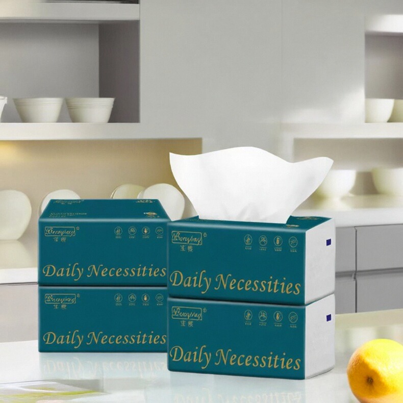 宝樱抽纸20大包擦手纸原生木浆加厚四层家用实惠装整箱多功能抽纸