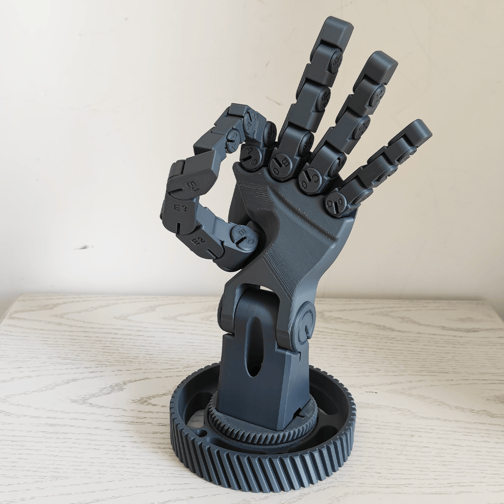 3D打印机械手摆件模型关节可动