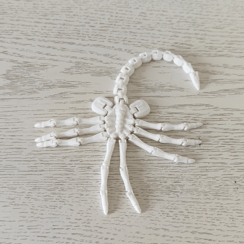 3D打印异形幼虫抱脸虫关节可动扒脸虫仿真动物玩具模型摆件手办