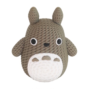 3D打印可爱编织风龙猫模型微景观摆件仿真动物玩具手办玩偶公仔