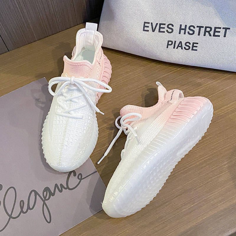 椰子鞋女新款ins渐变色鞋子女百搭学生秋季穿运动鞋轻便透气女鞋