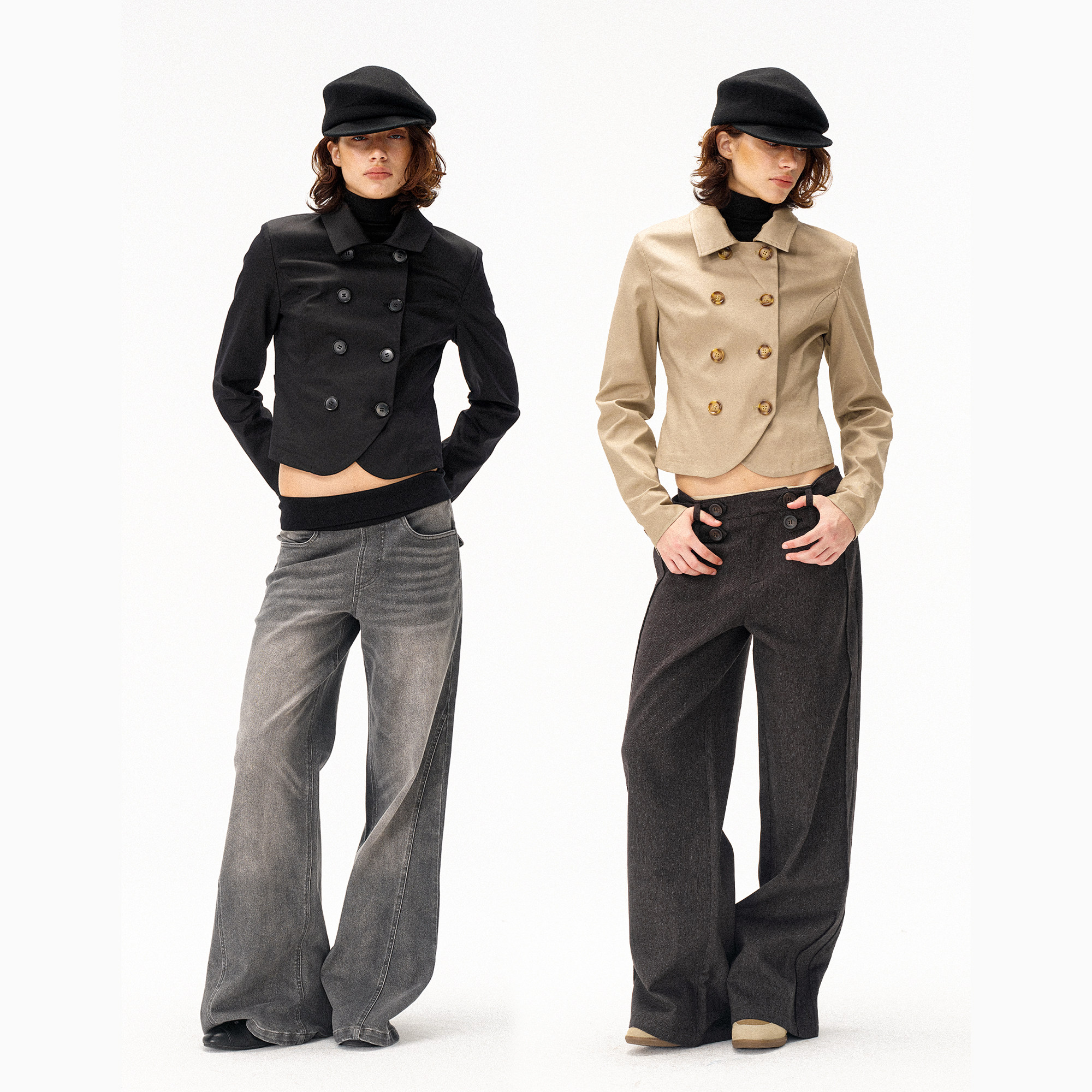 COSTUSTOOT双排扣复古外套