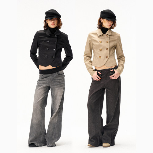 COSTUSTOOT双排扣复古外套